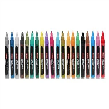 0Retoladors de pintura acrílica de punta extra fina de 0,7 mm
