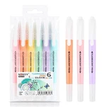 Set de 6 peces de bolígraf fluorescent de doble cap Ma
